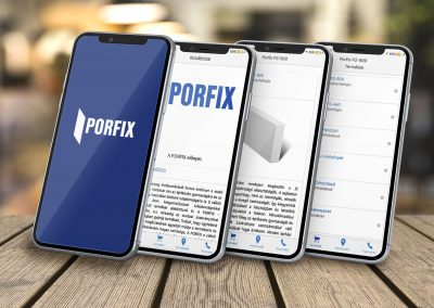 PORFIX Andorid mobilalkalmazás
